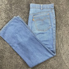 Levi  s Orange Tab for Men  s 33x30 Jeans USA Relaxed Fit Straight Blue Denim 70s