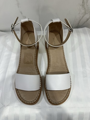 Jo Mercer Klume Espadrille Wedge, White Leather, Size 42 - Picture 9 of 14