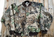vintage '80s Rattlers Brand camo bomber jacket Made in USA Men's Size XL