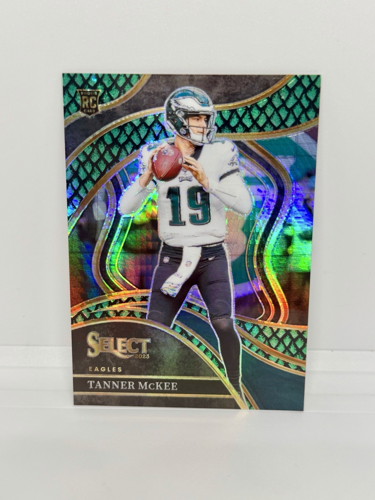 TANNER MCKEE Rookie 2023 Select Club Level Dragon Scale Prizm /70 Eagles RC
