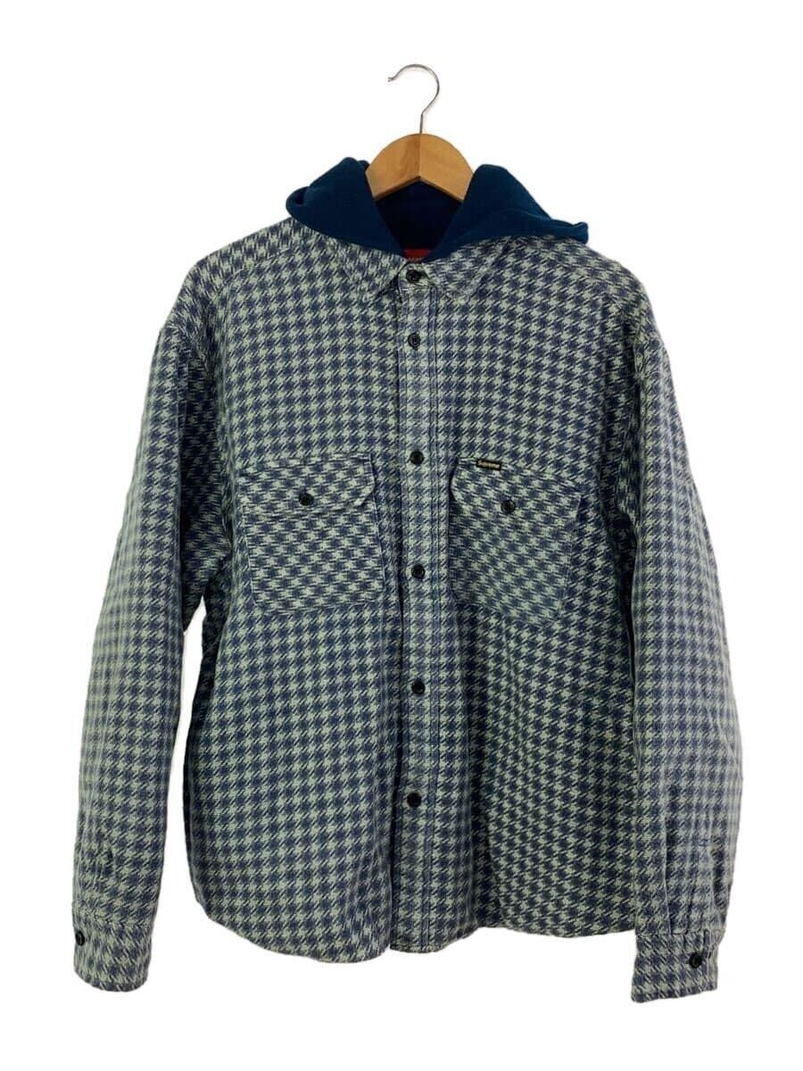 【Supreme】 Houndstooth Flannel Hooded Shirt FW22 w10 Supreme Houndstooth Flannel Hooded Shirt (FW22) - $148