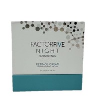 FactorFive Night Retinol Cream 0.25% 1oz 30mL Full Size New Sealed Authentic