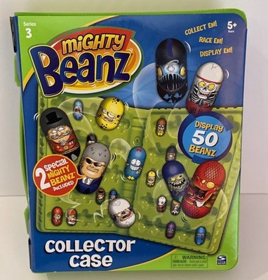 NEW Spin Master Mighty Beanz Green Series 3 Collector Case w/ 2 Special Beanz