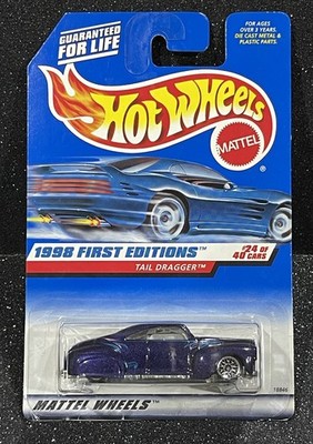 Hot Wheels~1997~Tail Dragger~Ford Coupe~Rookie Card~Blue Card # 659~See Note