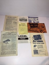 Vintage Lionel Trains Instruction Booklet Lot Smoke Locomotives Track Layouts