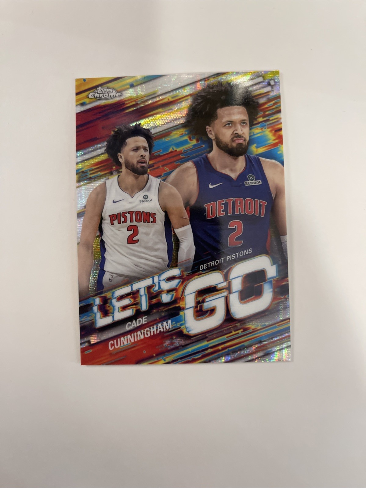 2025-2026 Topps Chrome Cade Cunningham Lets Go SSP Case Hit Lg-10