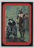 1977 Star Wars Stickers C-3PO R2-D2 #20 0d0u