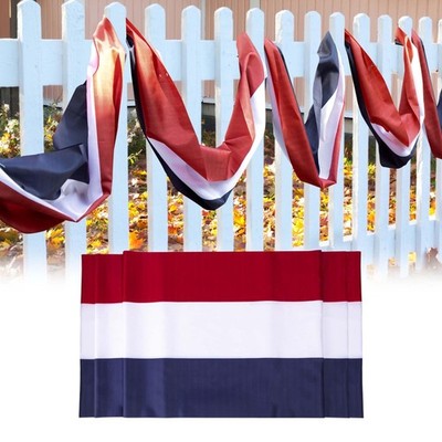 20X2 Ft Large Patriotic Bunting US Flag Decorations-Double Sided Printed 4Th of