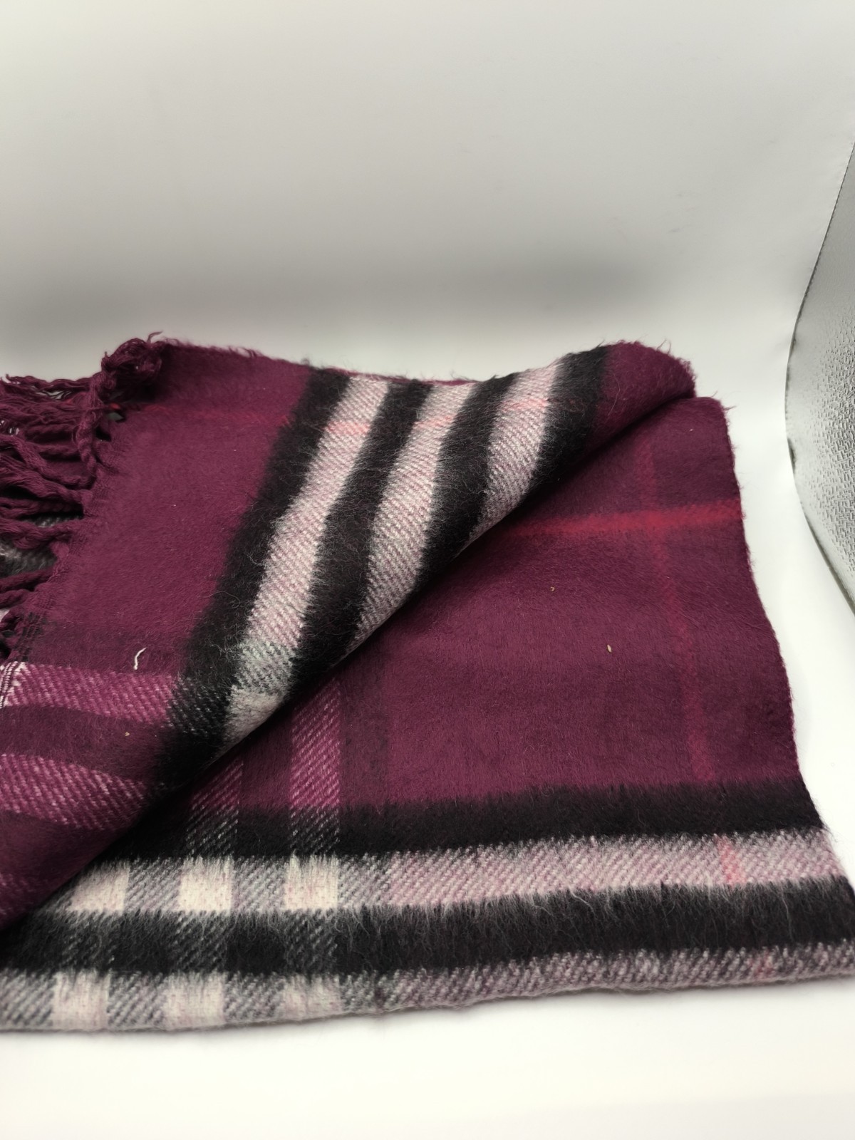 Burberry Y2K Vintage Reversible Scarf Grade C image 4