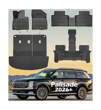 Floor Mats for 2026 Palisade Only Gas All Weather TPE Full Set Cargo Liners A...
