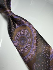 NWT IMANI UOMO MULTI COLOR PAISLEY STYLE PRINT SILK TOUCH NECK TIE  HANKY