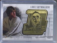 2017 Topps Star Wars Masterwork Medallion Gold 20/25 Luke Skywalker C-3PO 04fr