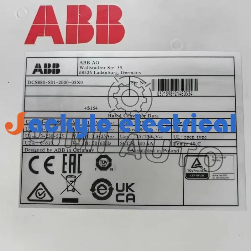 DCS880-S01-2000-05X0 ABB Frequency Converter Fast Shipping UPS Express GQ