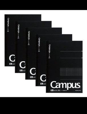 KOKUYO/Campus Notizbuch Raster A5 80 Seiten 5er Set