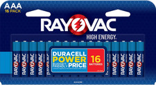 High Energy AAA Batteries 16 Pack , Alkaline Triple a Batteries