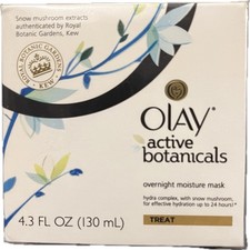 BNIB Olay Active Botanicals Overnight Moisture Mask 4.3 Oz 130 g  LARGE SIZE 