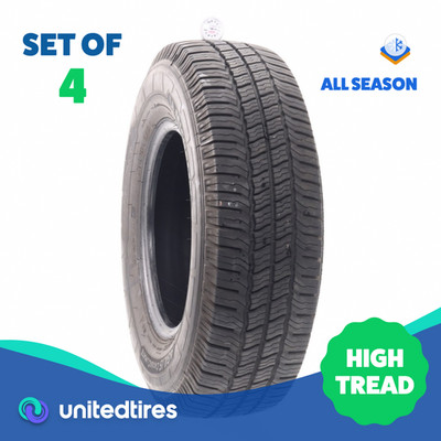 Set of (4) Used LT 245/75R16 Michelin Agilis CrossClimate 120/116R - 10.5-12/32