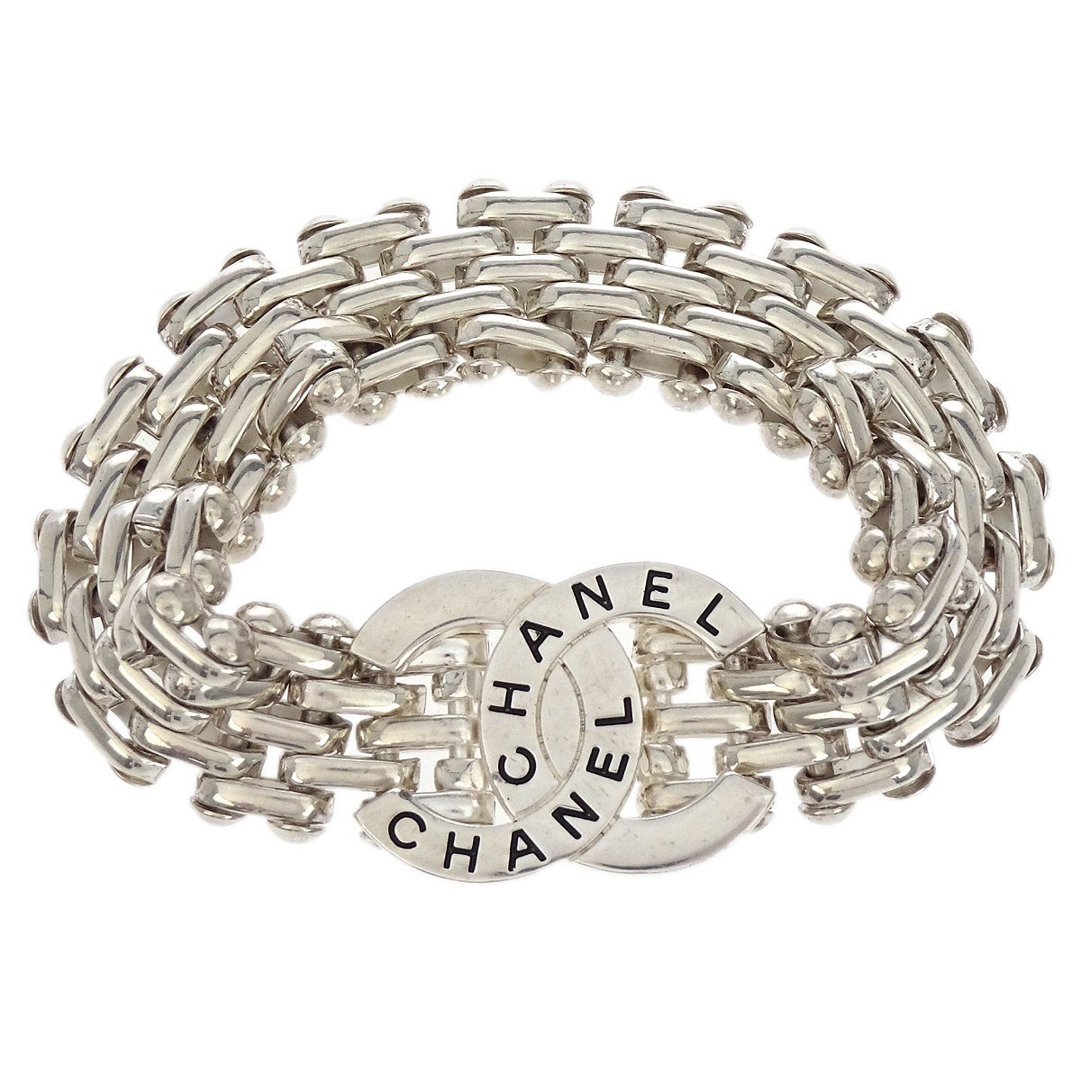 Chanel CC Bracelet Silver 98P 125690 | eBay