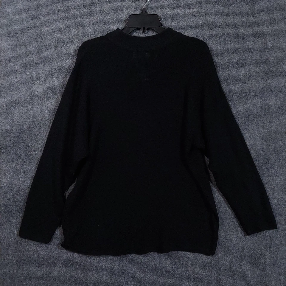 Свитер женский Free People XS черный FP пляжный с ложным вырезом вязаный пуловер OB1177220 - Изображение 2 из 4