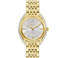 Bulova 98R298 Classic Diamond Stainless Steel Quartz Ladies Watch NEW