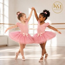 Kaymaluxe Girls Dance Set Leotard and Tutu Skirt