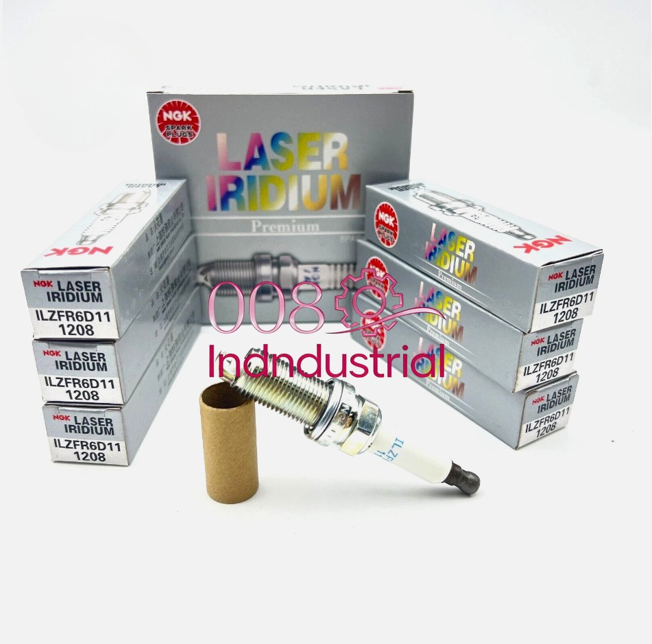Set of 6Pcs NGK 1208 ILZFR6D11 Laser Iridium Spark Plugs