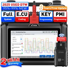 XTOOL USED D7W All System Diagnostic Scanner Bi-Directional Key Programmer Tool