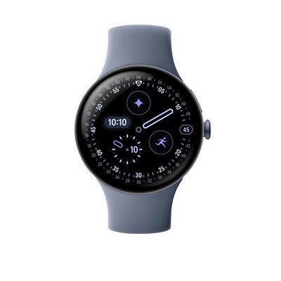 GOOGLE Pixel Watch 4 45 Wi-Fi Smartwatch Fluorelastomer, 150-215, Moonstone