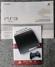 Sony PlayStation 3 PS3 Instruction Manual & Quick Start Guide CECH-2101 Lot
