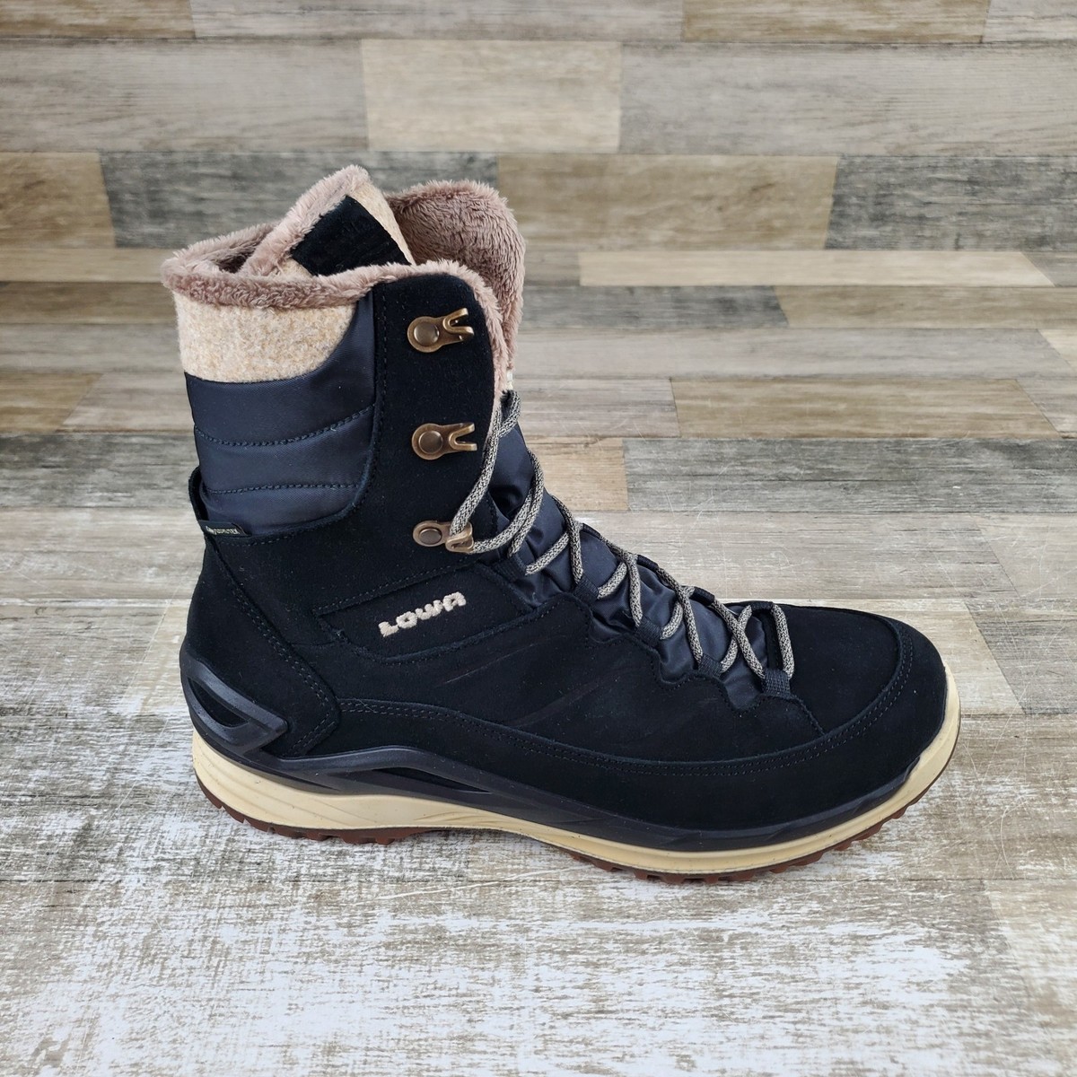 Lowa Calceta Evo GTX Womens Winter Boots Size Black Champagne