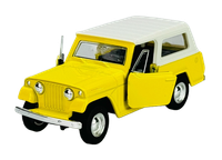 Welly Old Timer 1967 Jeep Jeepster Commando Station Wagon Yellow 1:34 New In Box