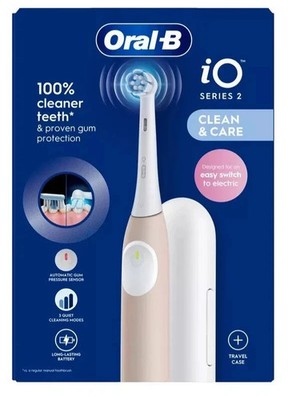 Oral-B iO 2 Series Clean & Care Elektrische Zahnbürsten - Pink