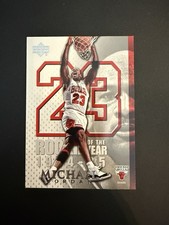 Michael Jordan ROOKIE OF THE YEAR Card AUTHENTIC RARE BULLS JERSEY #23