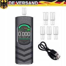 Alkoholtester Promilletester polizeigenau USB Alkoholmeter inkl. 5 Mundstücke DE