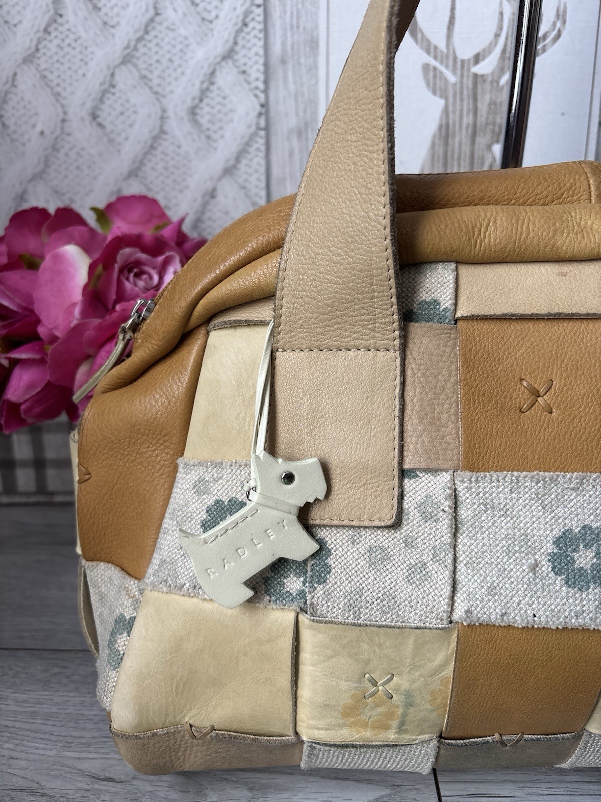 Beautiful Radley Patchwork Over Shoulder Bag Hand… - image 2