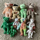 Ty Beanie Baby Bears Lot Of 10 With Tags 1990s Vintage In Excellent Condition