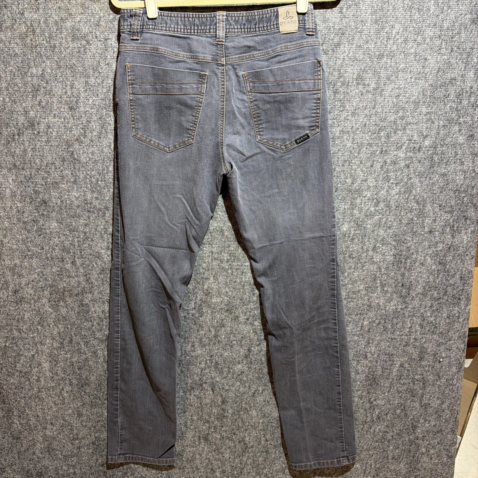 prAna Pants Mens 31x31 Gray Slim Fit Breathe Stretch Casual Lightweight Durable