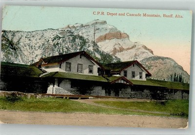 39754268 - Banff C.P.R. Depot Cascade Mountain Bahnhof Kanada 1912