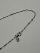 Avon Silver Tone Curb Chain 15” Adjustable Plane Chain