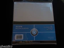 500 CSP CLEAR PLASTIC 7" (45 RPM) VINYL RECORD ALBUM SLEEVES OUTER SLEEVES