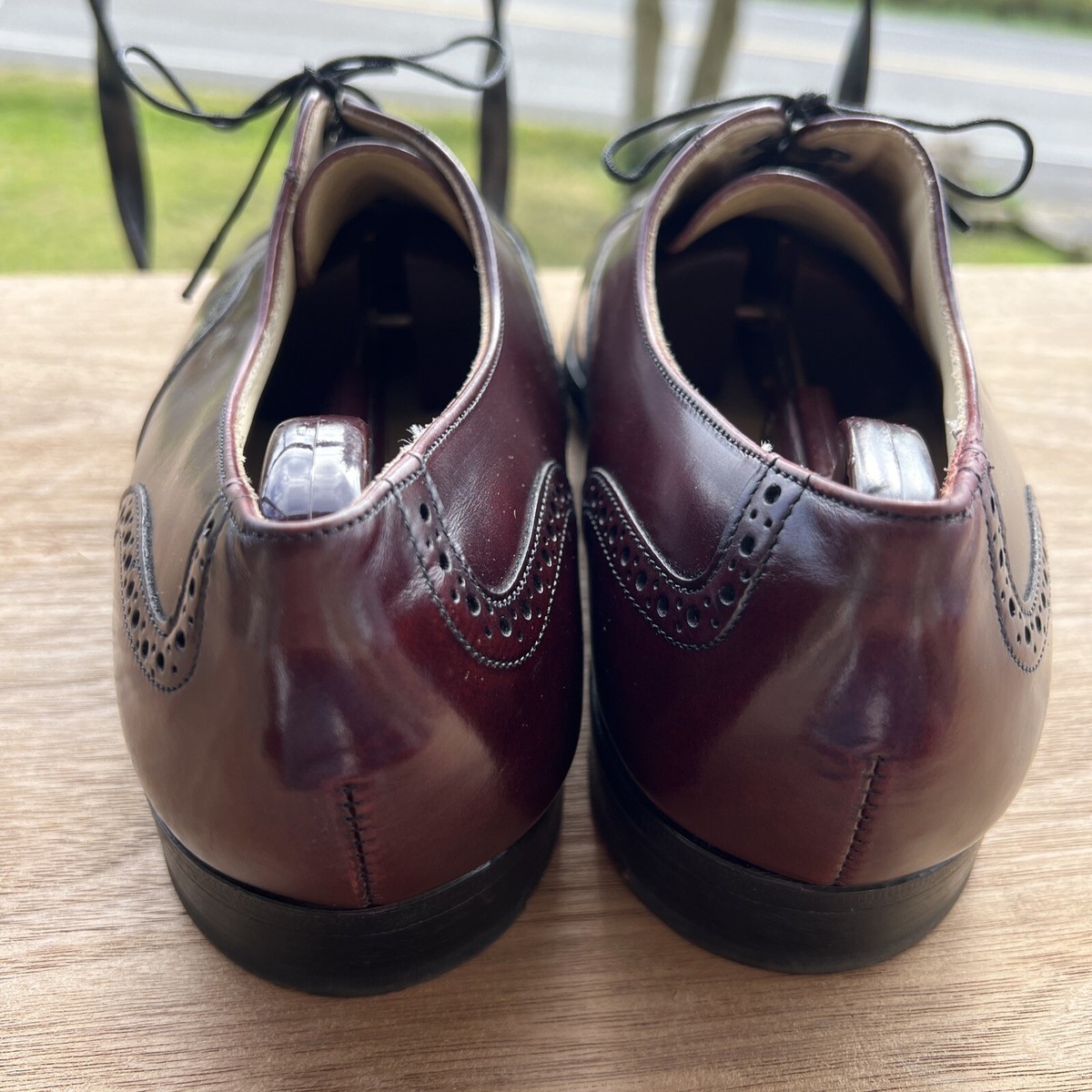 Bostonian Shoe Mens Size 11.5 D Burgandy Impressions Cap Toe Oxfords Bostonian Impression Men main image 3