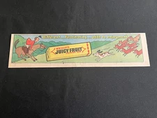 #05  Lot of 6 WRIGLEY'S JUICY FRUIT CHEWING GUM Sunday Comics Ads 1969