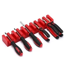 Magnetic 10 Plier Wrench Holder Tool Organizer Screwdriver Storage Rack