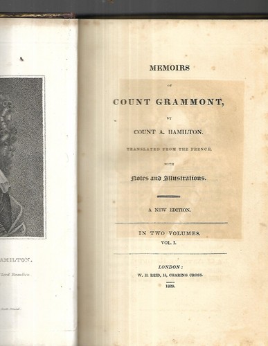 Memoirs of Count Grammont, by Count A. Hamilton.London. 1828. in 2 vols. - Picture 2 of 3