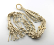 Macrame Large Plant Hanger -Plant Holder-Woodhaid Plant Hanger for Large Pots