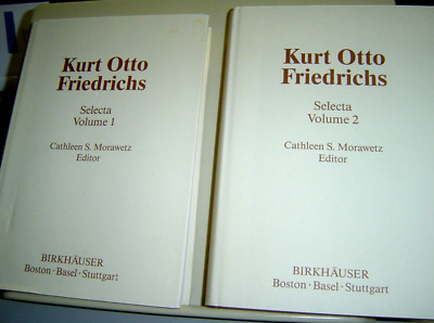 KARL OTTO FRIEDRICHS Selecta Vol 1 & 2 MATHEMATICS PAPERS