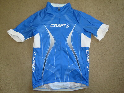 Maillot De Cyclisme Craft Super Bleu Clair, Taille L1 - Homme (coupe Femme Aussi) En Super état