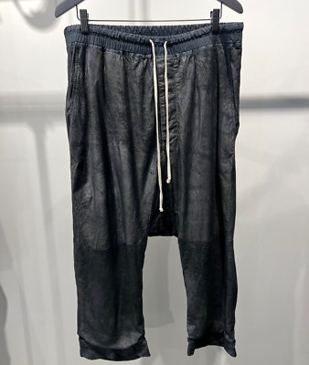 Rick Owens Dropcrotch Blistered Leather