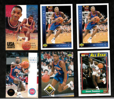 (6)  Flair USA, Upper Deck, Skybox, Topps ISIAH THOMAS Lot Detroit Pistons