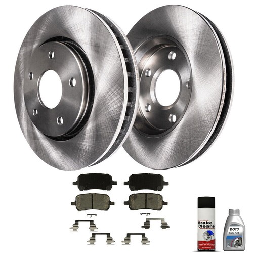Front Brake Rotors Ceramic Pads For Chevy Malibu Pontiac G6 Saturn Aura